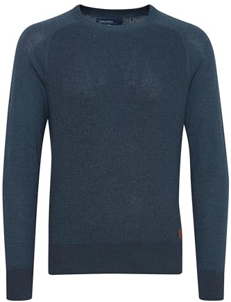 Blend BHGandolf Herren Strickpullover Feinstrick Pullover mit Rundhalsausschnitt