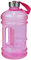 Très grande gourde de 2,2 L avec poignée pour transport facile - Portable - Pour s'hydrater - Parfaite pour le sport, la gym, l'entraînement, la randonnée, les activités en plein air, rose