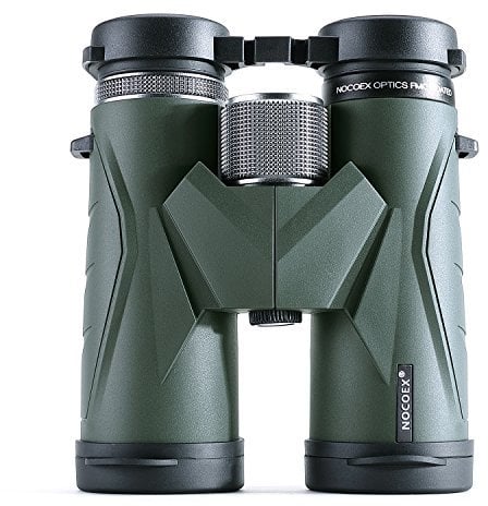 NOCOEX Binocolo Compatto, Con Ampia Visione di 10x42, Scelta Migliore per Bird Watching, Arrampicata, Viaggi, Giochi, Concerti, Adatto per lo Sport e le Attività all'aria Aperta (green).