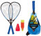 Talbot-Torro Speed-Badminton Set Speed 6600, tolles Komplettset, 2 kraftvolle Alu-Rackets 58,5cm, 6 windstabile Bälle, Cones zur Spielfeldmarkierung, im trendigen Rucksack, cyanblau-schwarz, 490116