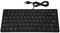 Richer-R 78 Touches Clavier Ultra-Mince Mini USB Filaire Clavier pour Ordinateur de Bureau PC Portable(Noir)