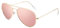 Pro Acme Classic Polarized Pilot Sunglasses for Men and Women UV400 Protection (Gold Frame | Pink Mirrored Lens)