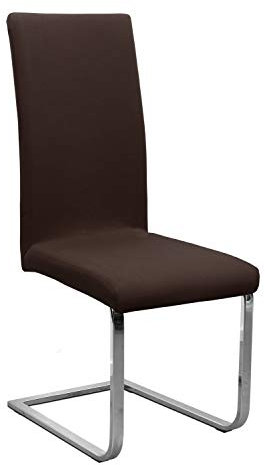 Stuhlhusse Jersey, elastische Stretch Husse Baumwolle Bi-Elastic, Farbe wählbar, Dunkelbraun
