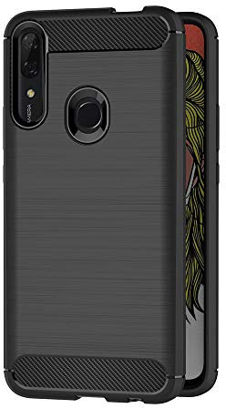 AICEK Cover Compatible Huawei P Smart Z, Nero Custodia P Smart Z Silicone Molle Black Cover per Huawei P Smart Z Soft TPU Case (6.59 Pollici)