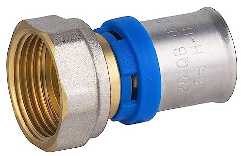 Raccord Multicouche à Sertir Multi profils TH-H-U diamètre Ø20 mm - à visser Femelle tournant 20x27 (3/4) - Norme NF 545 pour réseau d'eau potable et chauffage NOYON & THIEBAULT