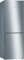 Bosch KGV33VLEA Serie 4 Kühl-Gefrier-Kombination, Inox-look, 176 x 60 cm, 193 L Kühlen & 94 L Gefrieren, VitaFresh längere Frische, LowFrost seltener abtauen, LED-Beleuchtung gleichmäßige Ausleuchtung