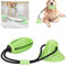 Vandove Hundespielzeug mit Saugnapf Hund Ball, Kauspielzeug Spielzeug Molar Kauspielzeug Pet Molar Chew Spielzeug Reinigung Zähne Kugel, für Kleine Mittlere Große Hunde (# 1 grün)