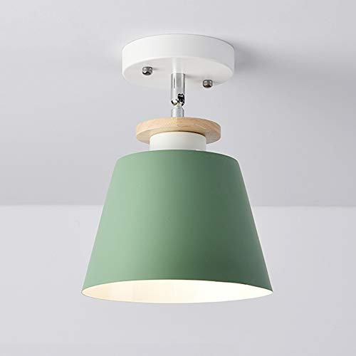 Plafoniera in metallo Moderno, Lampadario Da Soffitto Creativa Paralume Plafoniere interne Luci Per Corridoio Scale Ingresso Camera da Letto, illuminazione per la casa Ceiling Light,Verde