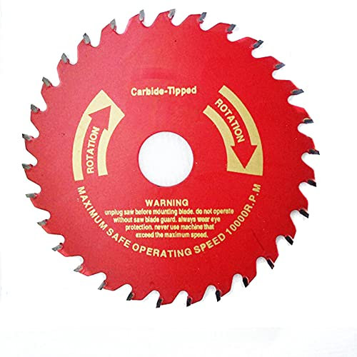 Kreissägeblatt Rot beschichtet Hartmetall-Sägeblatt TCT-Kreissägeblatt 250mm * 25.4mm * 100 Zähne Spezialisiertes Kreissägeblatt zum Schneiden von Holz Metall und Kunststoff