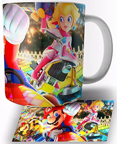 TusRelojes Mario Kart 8 Tasse en Céramique Blanche 325ml Mug