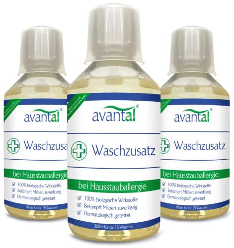 avantal® Anti-Milben Waschmittelzusatz | 3 x 300ml Dreierpack