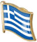 Onsinic Griechische Flagge Revers Pin, Abzeichen Brosche Griechenland Flagge Pins Souvenir National heit Zubehör