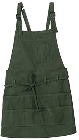 BATTTX Arbeitsschürze Herren,Robuste Werkzeugschürze For Männer, Arbeitsschürze Mit Werkzeugtaschen For Küche, Garten, Keramik, Werkstatt, Garage Und Mehr