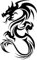 x3 Tatouage Éphémère dragon tribal - 1 lot de 3 Feuilles de tatouages temporaires | Bras, épaule, cou, cheville, main, jambe | Noir | Homme, Femme - TATTOO YOUR STYLE