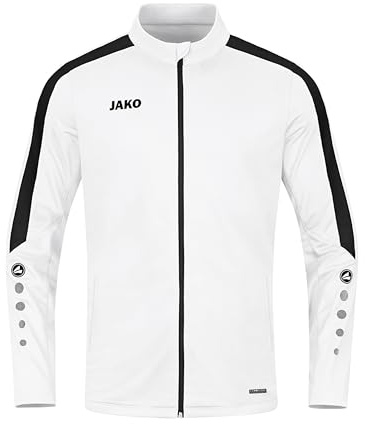 JAKO - Veste En Polyester Puissant, Mixte, Blanc, M