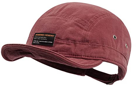 Clakllie Verstellbar 5 Panel Basecap Weich Short Brim Snapback Caps Faltbar Trucker Cap Classic Hip Hop Caps Unisex Low Profile Dad Caps Polo Cap