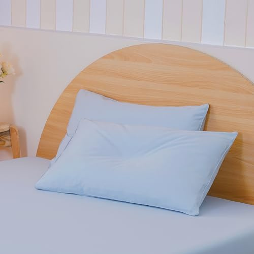 Sheet Story Bamboo Pillow Cases 2 Pack - 50x75cm Size - 400 Thread Count - Hypoallergenic, Soft and Cooling Pillowcases 2 pack - Sky
