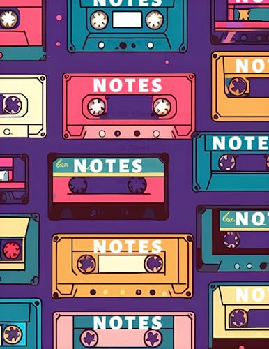 Awesome Cassette Tape College Lined Notebook, Notes 100 Ruled Pages 8.5x11 inch Journaling Notebook for Men, Women, and Children of all Ages!: A ... Journaling, Note Taking or Diary for Gamers