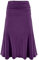 Laphilo Jupe pour femme - Couleur unie - Viscose - Décontractée - Élastique - Taille - Jupe midi évasée - Confortable et légère - Référence 9521, Violet, M