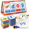 Coogam CVC Wortgenerator, magnetisches Desktop CVC Wortleser und Rechtschreibspielzeug, Montessori Bildungssprachspielzeug für Kinder im Alter von 3-4-5 Jahren