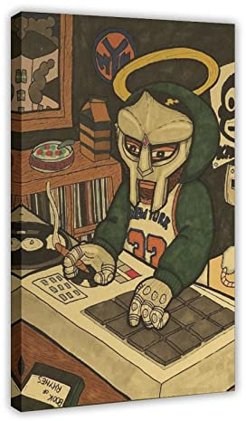 ZOLULA MF Doom Poster 2 Leinwand Poster Schlafzimmer Dekor Sport Landschaft Büro Zimmer Dekor Geschenk Rahmenstil 60 x 90 cm
