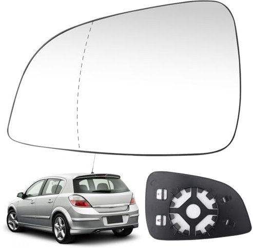 Cristal de Espejo Reemplazar para Opel Astra H/GTC 2009-2013, Retrovisor Exterior Ajustable Adecuado, Lente de Marcha Atrás espejo de Cristal de Marcha Atrás (Lzquierda)