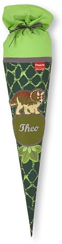 Step by Step Schultüte Dino Tres, aus Stoff mit Namen