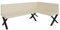 FURNISTAR Eckbank Akiko Metal X - Eckbankgruppe für Ihrem Esszimmer, Küche modern, Sitzecke, Essecke. Perfekt für Küche, Büro und Rezeption. Solide und Starke Verarbeitung. (196x128-Rechts-Soft18)
