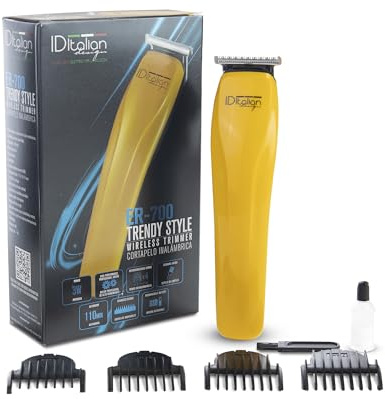 Italian Design ER-700 Trendy Style Haarschneider – Kabelloser Profi Haartrimmer mit Edelstahlklingen, 4 Aufsätzen (1–7 mm), 110 Min Laufzeit, USB-Ladung