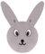 KiddyMoon Kuschelkissen Kinder Zierkissen Velours Tiere Kissen Plüschtier Babyzimmer Kinderzimmer Deko Kinderzubehör Flauschig Dekokissen Mit Füllung Kuscheltier Uni, Kaninchen