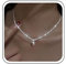 TseenYi Glitter Gypsophila Kette Halskette Cz Kreuz Anhänger Halskette Silber Funkelnde Kette Halskette Kleines Kreuz Halskette Funkelndes Kreuz Glitzer Halskette Schmuck Für Frauen Und Mädchen