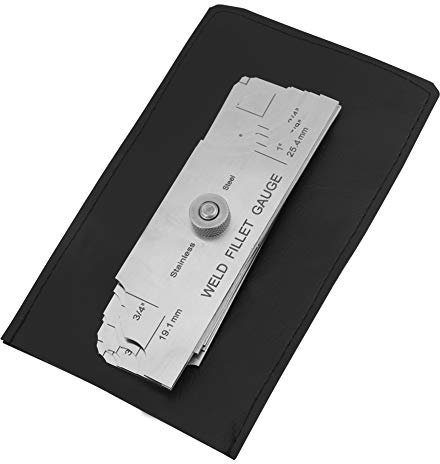 Akozon Professional Stainless Steel Welding Gauge Gage Test Ulnar, Welder Inspection Gauge with Both Inch and, Ideal for Boilers, Bridges, Shipbuilding, Pressure Vessels,
