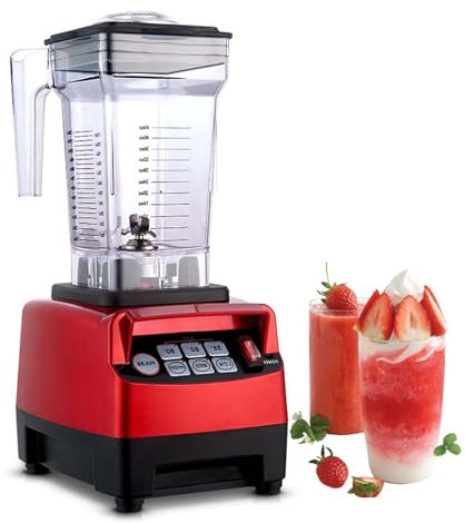 Commercial smoothie machine, 1.5L Electric Food Chopper, Intelligent timing Smoothie machine, Countertop Blenders With Shield Quiet Sound Enclosure for Puree, Ice Crush, Shakes and Smoothies