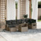 Amorsee Gartenlounge Ecklounge Verstellbare Tischplatte Lounge Möbel Outdoor Sitzgarnitur Loungemöbel Terrasse Rattan Sofa Garten Gartensofa Terrassenmöbel Gartenmöbel Set Ecksofa Gartengarnitur