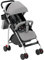 HUOLE Poussette 3 en 1, Poussette Canne, Trio, Poussette Bebe, Landau Bébé, Accessoires, Adaptateurs Universels, Grandes Roues, 25kg, Panier spacieux-C-Gris