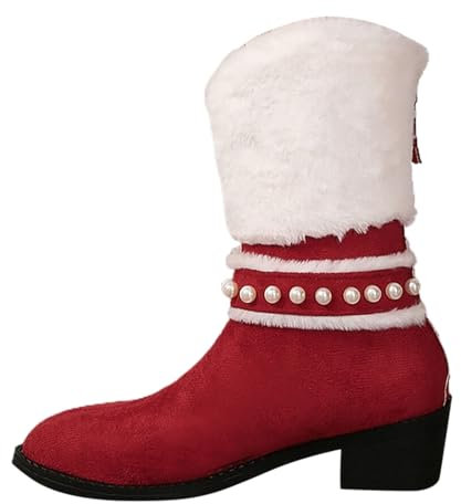 Stivaletti Bambina Stivali Donna con Tacco Coperto Traforato Stivali da Neve Donna Impermeabili Scarpe Donna Traforate Stivaletti Donna Estive Bianco Stivaletti Estivi Donna