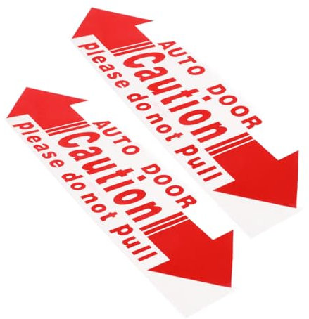 NIYANGLE Stable Material Car Door Stickers 2pcs Automatic Door Warning Stickers Minimalist Design for Car Door Handle