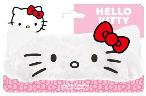 CERDÁ LIFE'S LITTLE MOMENTS Hello Kitty Make-up-Stirnband, weich und verstellbar, ideal für Gesichtsreinigung, Make-up und Spa
