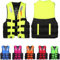 LUIVZD Swim Jacket - Kajak-Rettungsweste, Schwimmhilfe for Erwachsene und Kinder, verstellbare Unisex-Schwimmweste mit Rettungspfeife, for Surfen, Paddelbootfahren und Segeln(Yellow,L)