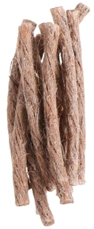 HEMOTON Gewachste Juteseile Robust und Vielseitig Feueranzünder 10 Stück aus Bienenwachs Tragbare Outdoor Überlebenshilfe für Camping und Wandern