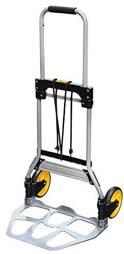 Iron Foldable Sack Trolley Duty with Anti Puncture Rubber Wheels and 150 kg Capacity Folding Shopping Bag with Wheels for Use On Garden Trolley and Other Compatible Trollies (Style #6) (Style #3)