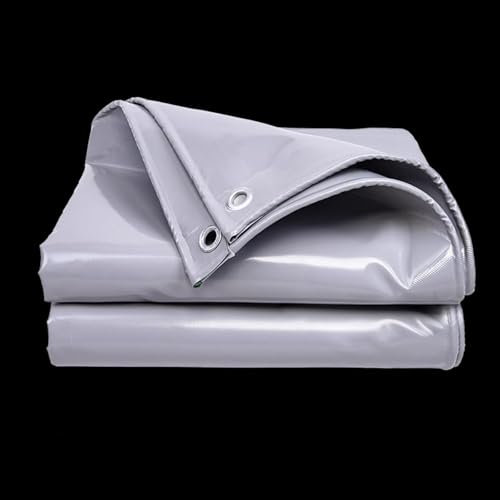 WJYWX Wasserdichtes Tarp, Heavy Duty Mit Ösen Und Verstärktem Rand, UV&Fade Resistent Für Outdoor Camping Dach Pool Zelt(4x5m)