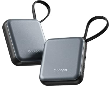 OCOOPA Handwärmer Elektrisch 2er Set, 3 Stufen Wärme, Schnelles Aufheizen, 4000mAh Taschenwärmer Wiederverwendbar, Elektrische Handwärmer Aufladbar USB, Geschenke für Frauen, Outdoor im Winter