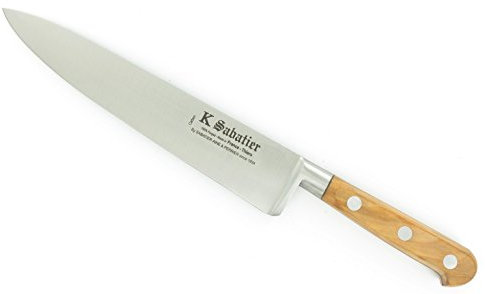 K SABATIER - Cuisine 20 Cm Gammevintage Olivier - Acier Carbone - Manche Olivier - 100% Forge - Entièrement Fabrique en France