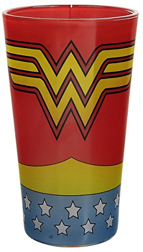 DC Comics Wonder Woman Kostüm Farbiges Glas, 74 x 44 x 9 cm