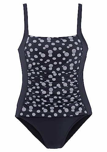 Lascana Damen Badeanzug | modischer Punktedruck, wattierte Cups, Shaping-Einsatz & verstellbare Träger für eine tolle Figur
