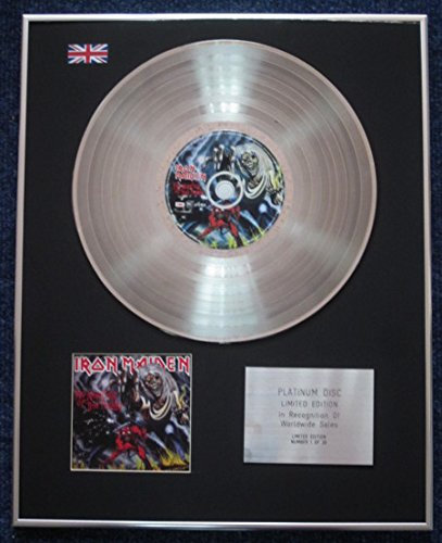 Century Presentations Iron Maiden - Limited Edition CD Platinum LP Disc - Number of the Beast