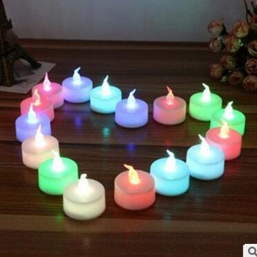 MASUNN 12St Mini Led Blinkt Kerze Für Hochzeit Geburtstag Halloween Weihnachten - Grün