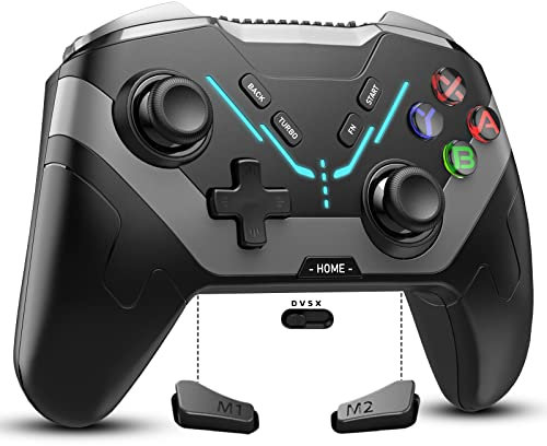Diswoe Controller für Switch/Lite/OLED, Pro Controller mit Makro/Aufwachen/Leuchtend/Turbo/6 Achsen Gyro für Black Myth: Wukong, Bluetooth Gaming Controller Unterstützung Android/IOS/PC/Windows 781011