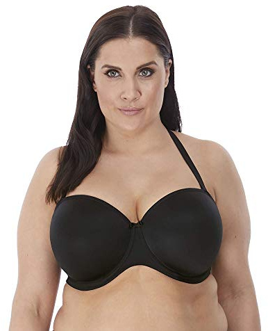 ELOMI Damen Women's Smooth Underwire Strapless Bra T-Shirt-BH, Schwarz, 95G